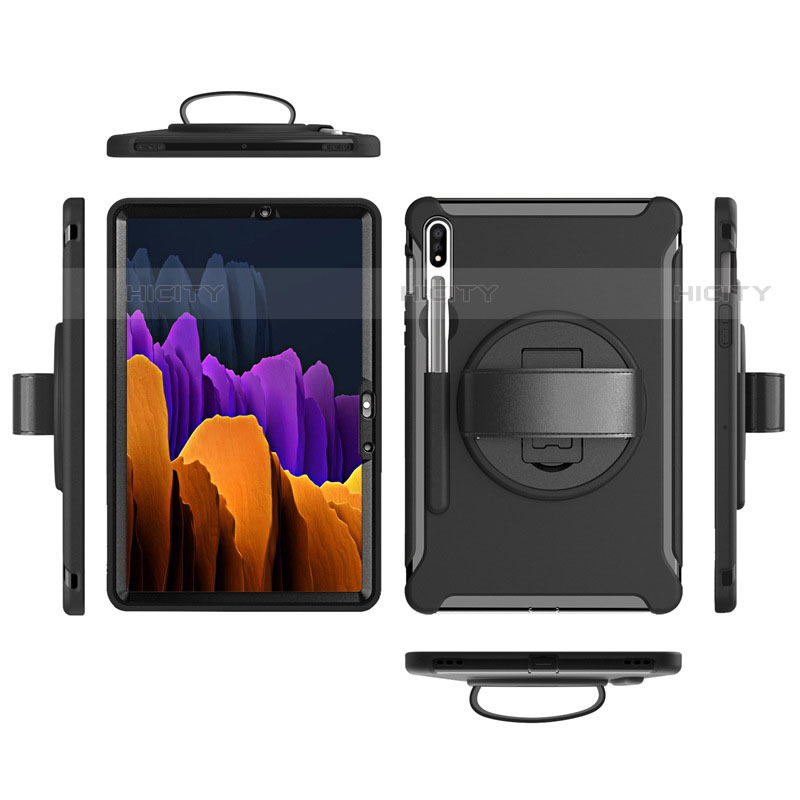 Custodia Silicone e Plastica Opaca Cover con Supporto A03 per Samsung Galaxy Tab S7 4G 11 SM-T875