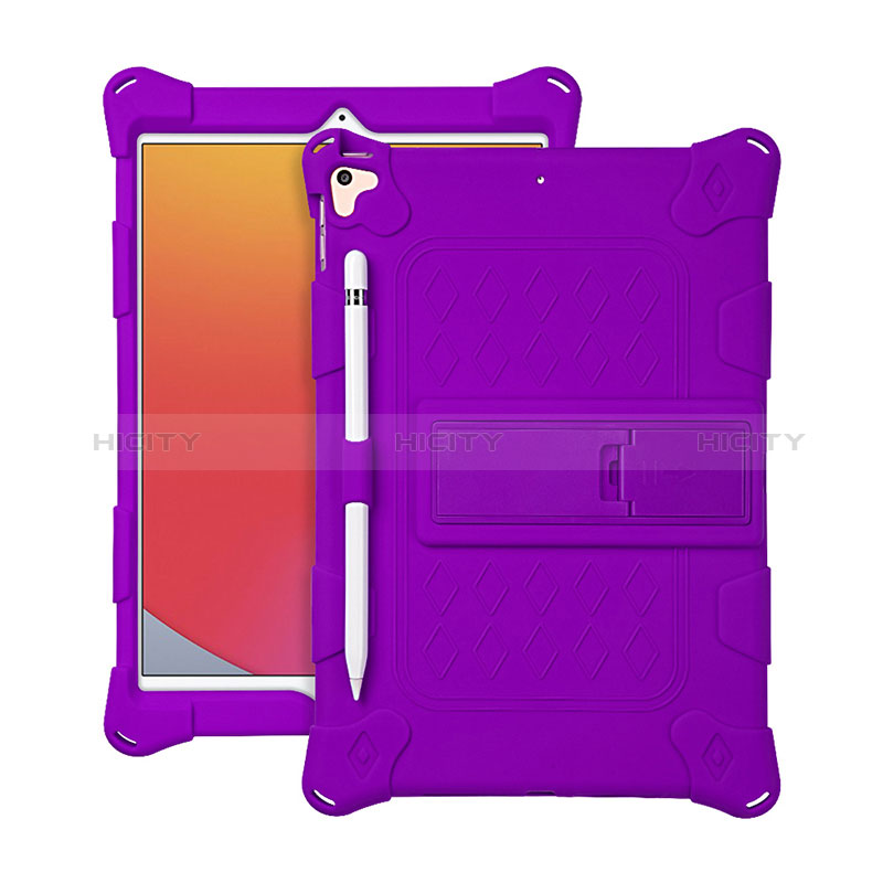 Custodia Silicone e Plastica Opaca Cover con Supporto H01 per Apple iPad 10.2 (2019)