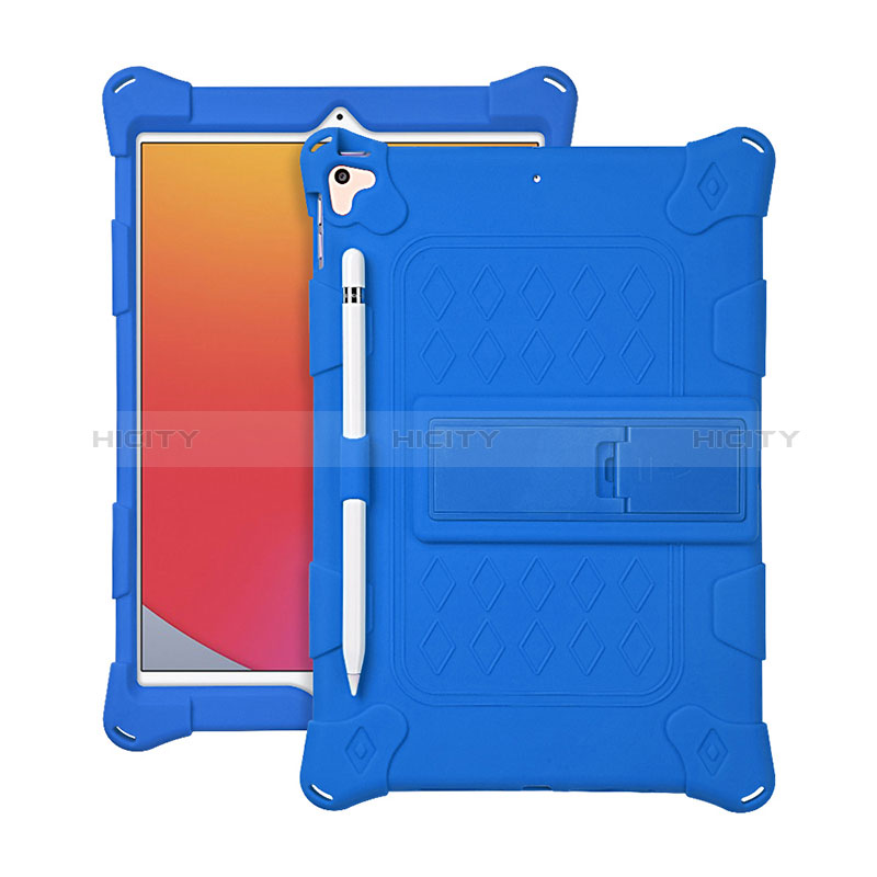 Custodia Silicone e Plastica Opaca Cover con Supporto H01 per Apple iPad 10.2 (2021)