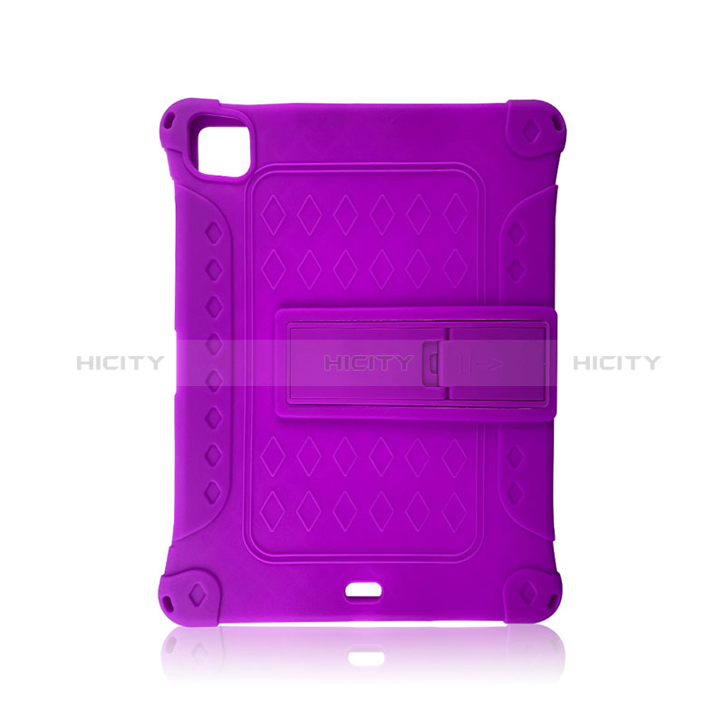 Custodia Silicone e Plastica Opaca Cover con Supporto H01 per Apple iPad Pro 11 (2020)