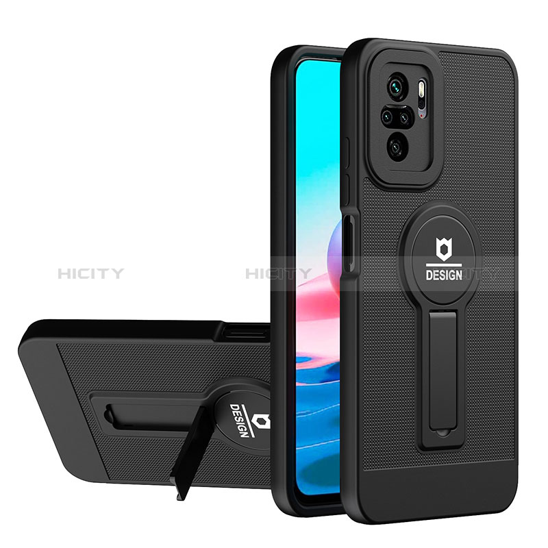 Custodia Silicone e Plastica Opaca Cover con Supporto H01P per Xiaomi Redmi Note 11 SE India 4G