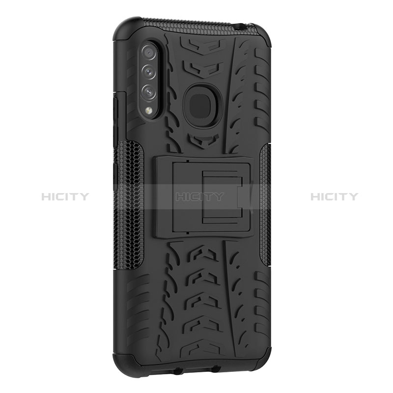 Custodia Silicone e Plastica Opaca Cover con Supporto J01X per Samsung Galaxy A70E