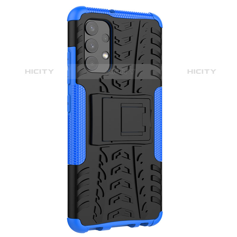 Custodia Silicone e Plastica Opaca Cover con Supporto JX01 per Samsung Galaxy M32 5G