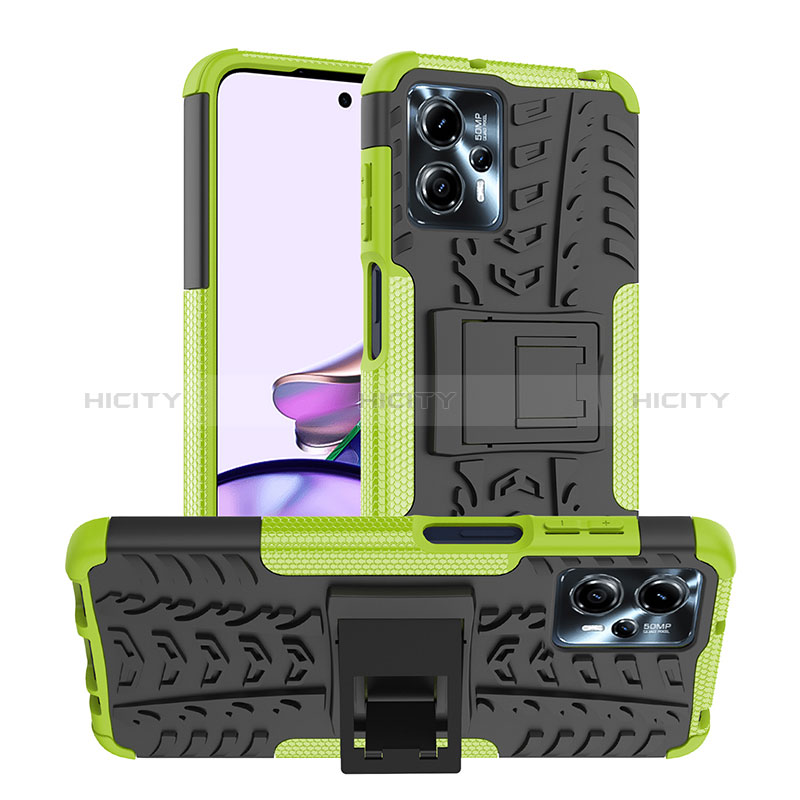 Custodia Silicone e Plastica Opaca Cover con Supporto JX1 per Motorola Moto G13