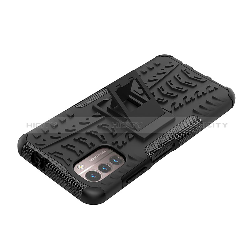 Custodia Silicone e Plastica Opaca Cover con Supporto JX1 per Nokia G11