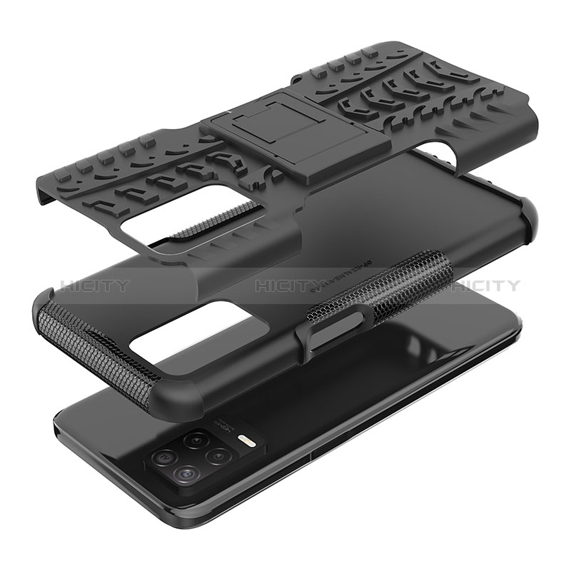 Custodia Silicone e Plastica Opaca Cover con Supporto JX1 per Realme 8s 5G