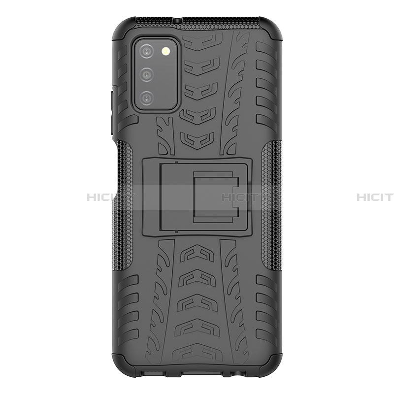 Custodia Silicone e Plastica Opaca Cover con Supporto JX1 per Samsung Galaxy F02S SM-E025F