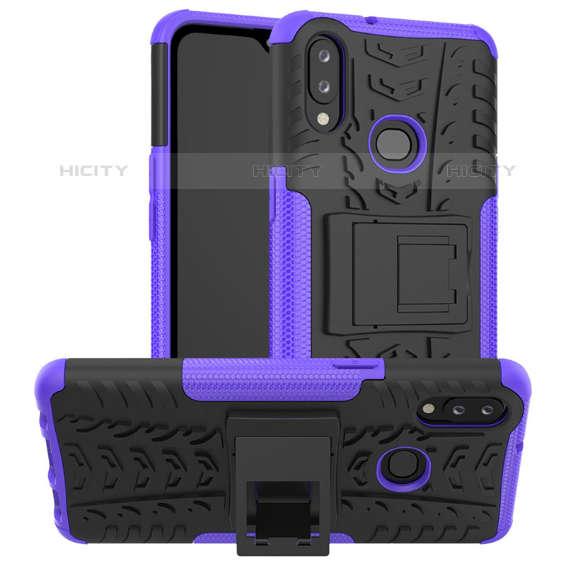 Custodia Silicone e Plastica Opaca Cover con Supporto JX1 per Samsung Galaxy M01s