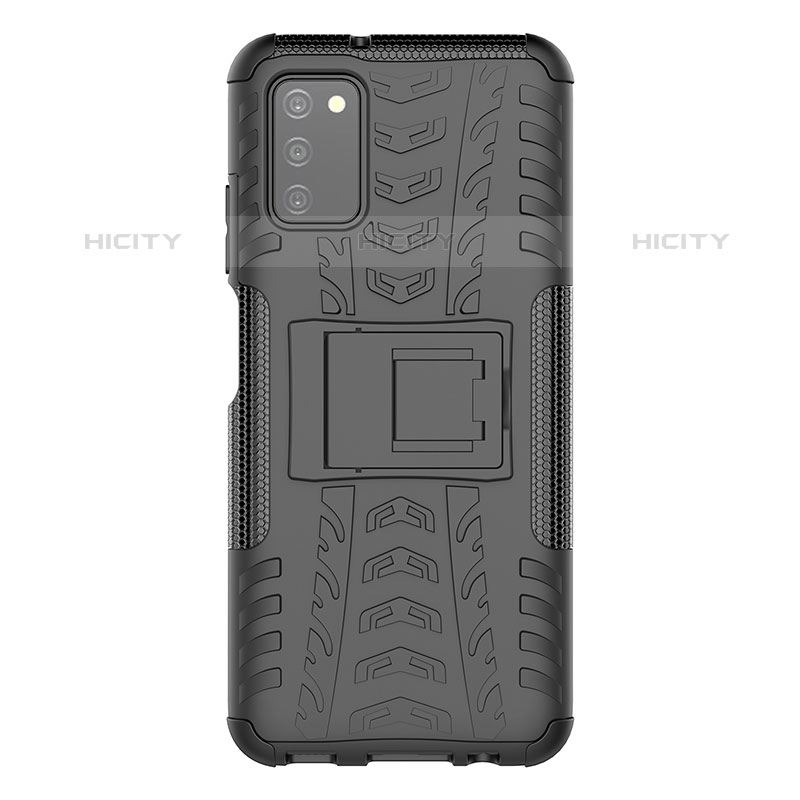 Custodia Silicone e Plastica Opaca Cover con Supporto JX1 per Samsung Galaxy M02s