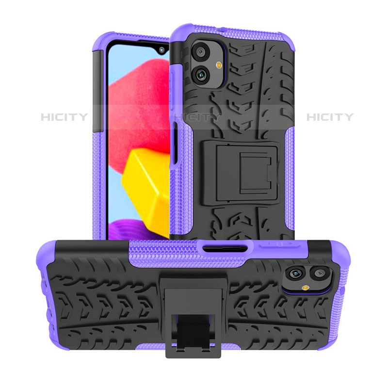 Custodia Silicone e Plastica Opaca Cover con Supporto JX1 per Samsung Galaxy M13 5G