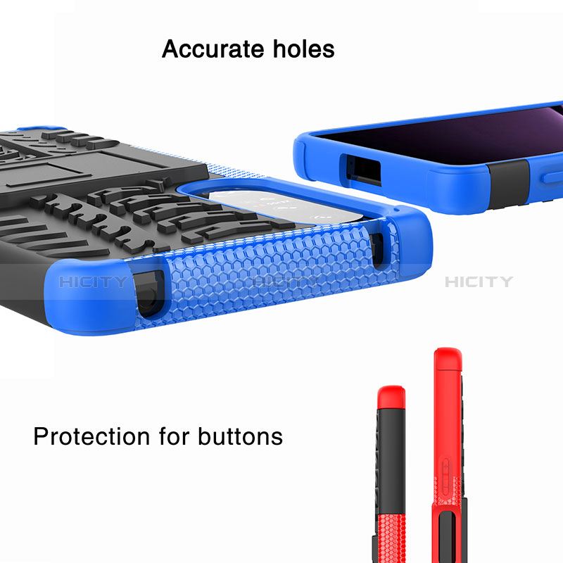 Custodia Silicone e Plastica Opaca Cover con Supporto JX1 per Sony Xperia 1 IV SO-51C