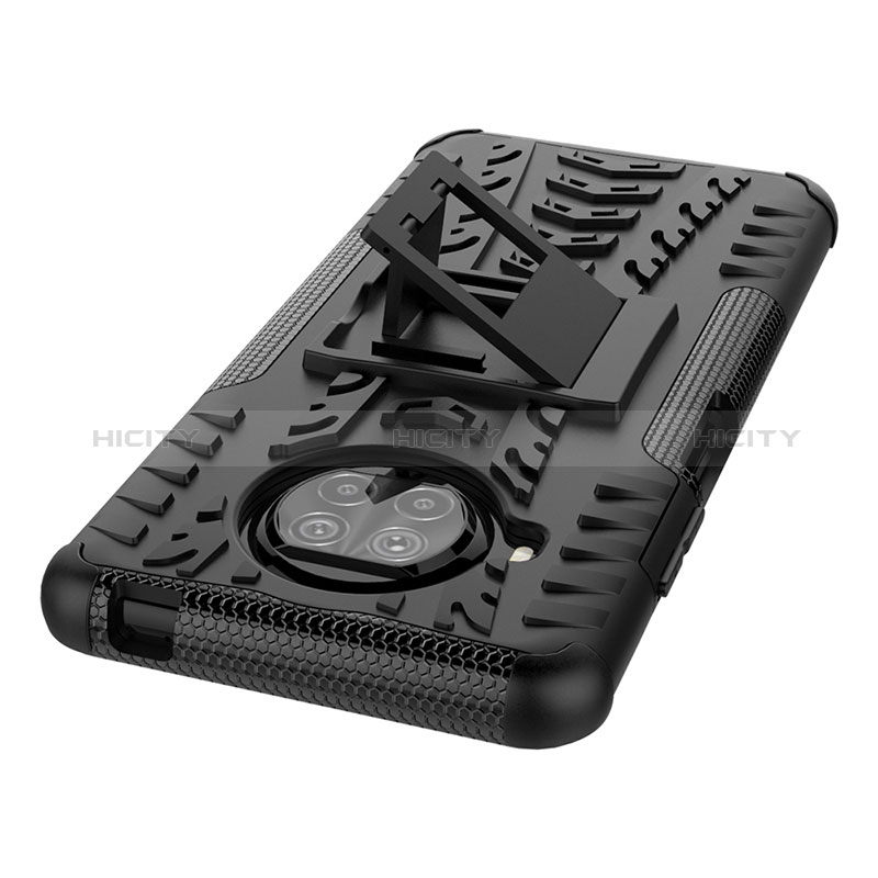 Custodia Silicone e Plastica Opaca Cover con Supporto JX1 per Xiaomi Mi 10i 5G