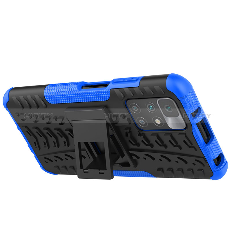 Custodia Silicone e Plastica Opaca Cover con Supporto JX1 per Xiaomi Redmi 10 (2022)