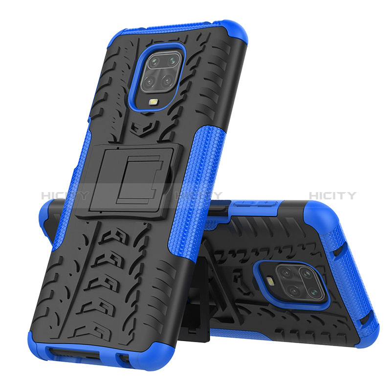 Custodia Silicone e Plastica Opaca Cover con Supporto JX1 per Xiaomi Redmi Note 9S