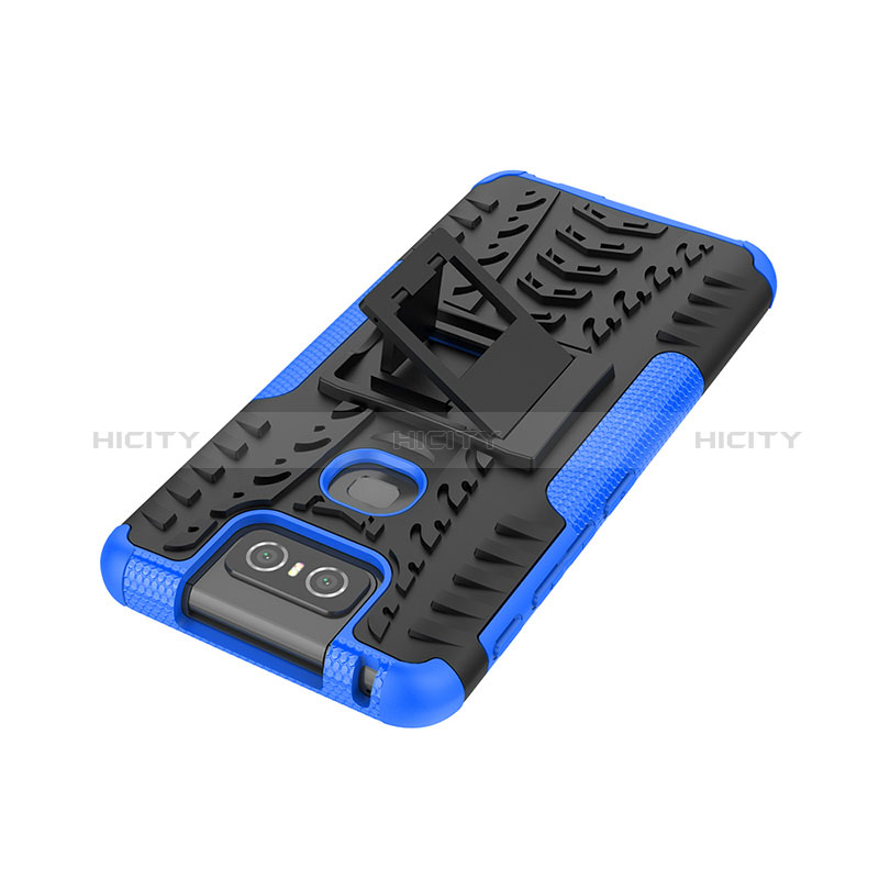 Custodia Silicone e Plastica Opaca Cover con Supporto JX2 per Asus Zenfone 6 ZS630KL