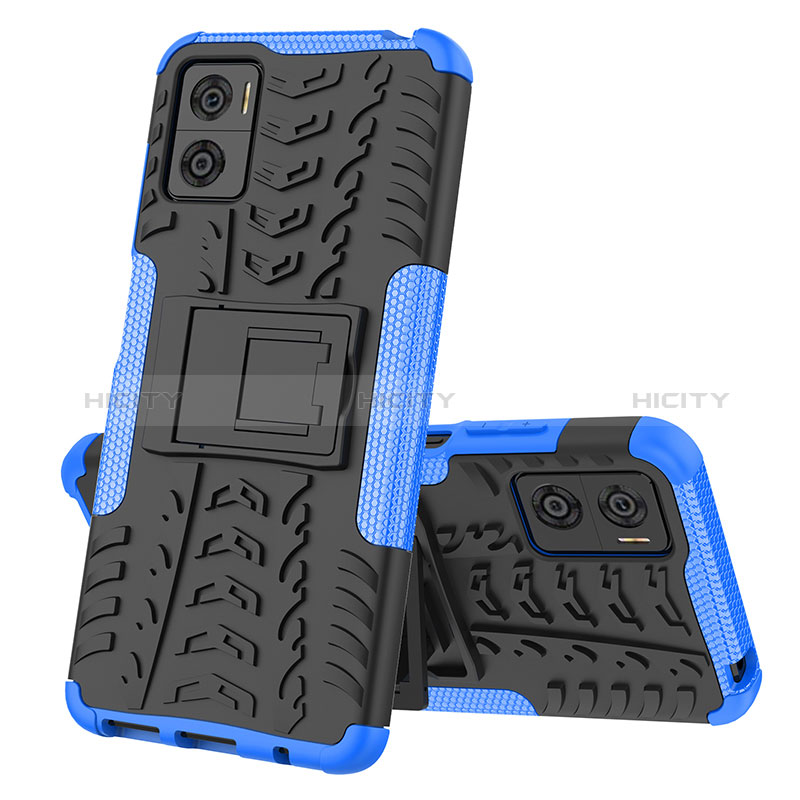 Custodia Silicone e Plastica Opaca Cover con Supporto JX2 per Motorola Moto E22i