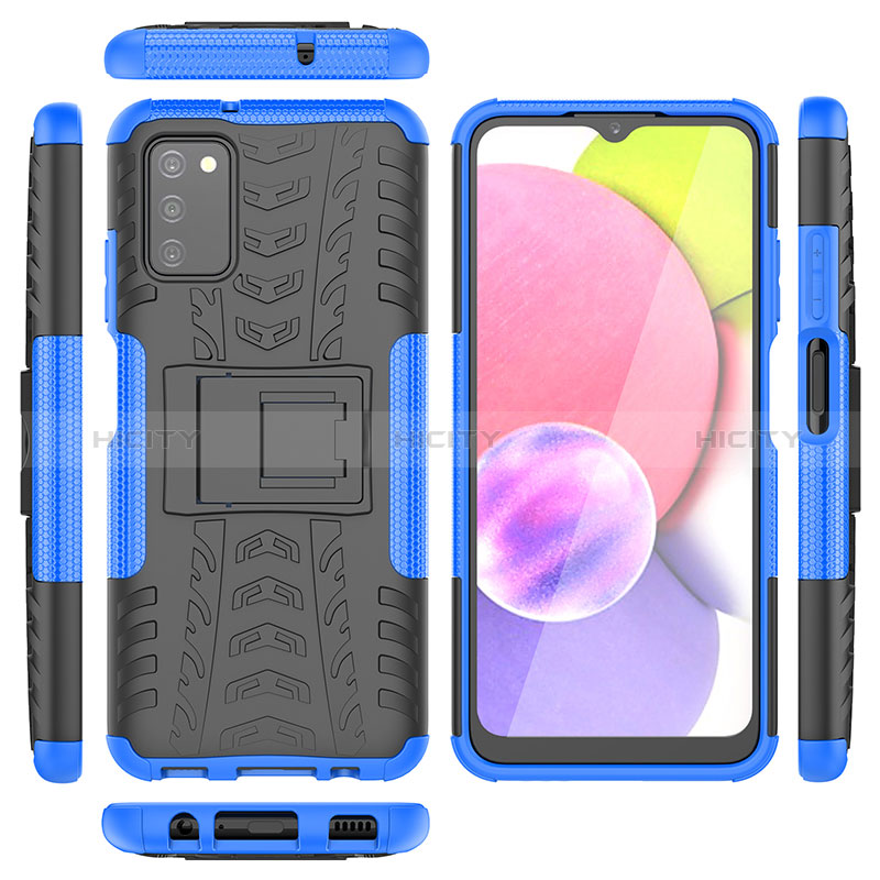 Custodia Silicone e Plastica Opaca Cover con Supporto JX2 per Samsung Galaxy A02s