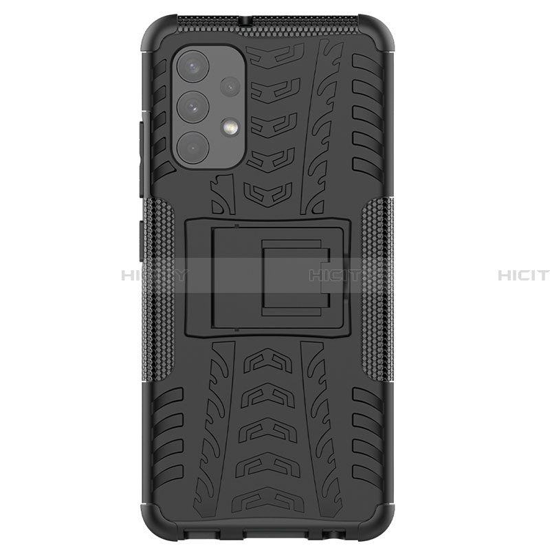 Custodia Silicone e Plastica Opaca Cover con Supporto JX2 per Samsung Galaxy A32 4G