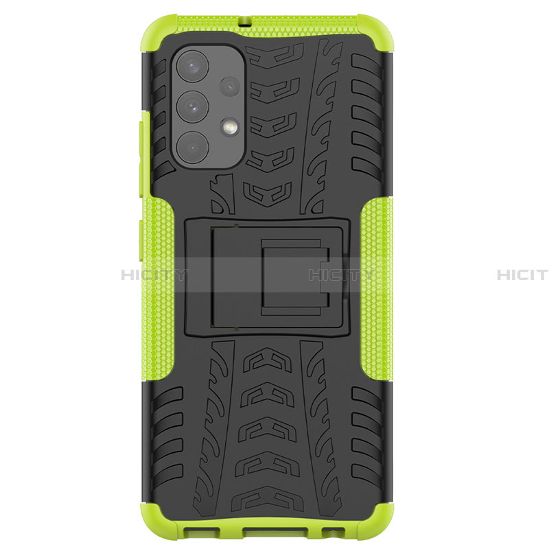 Custodia Silicone e Plastica Opaca Cover con Supporto JX2 per Samsung Galaxy A32 4G