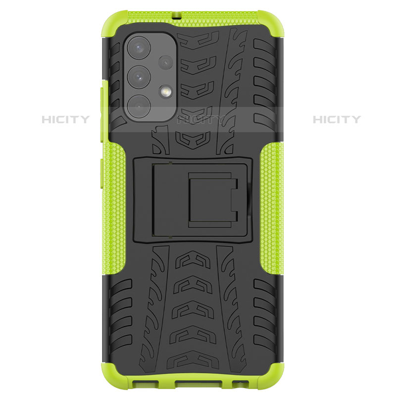 Custodia Silicone e Plastica Opaca Cover con Supporto JX2 per Samsung Galaxy M32 5G