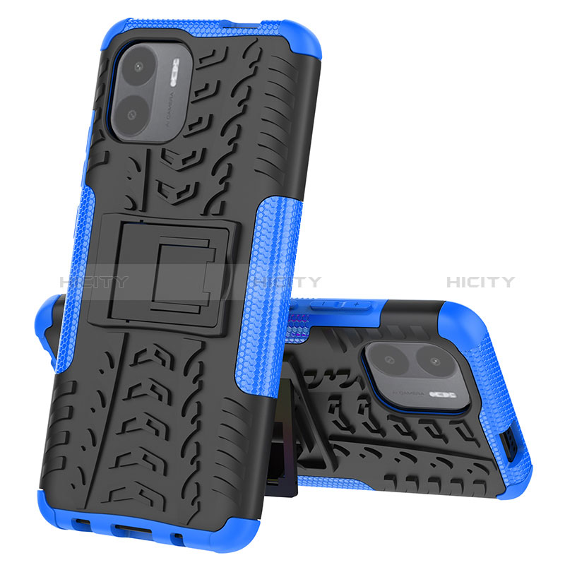 Custodia Silicone e Plastica Opaca Cover con Supporto JX2 per Xiaomi Redmi A2