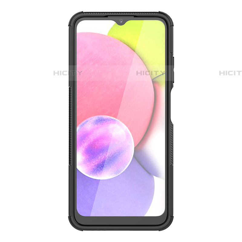 Custodia Silicone e Plastica Opaca Cover con Supporto JX4 per Samsung Galaxy A03s