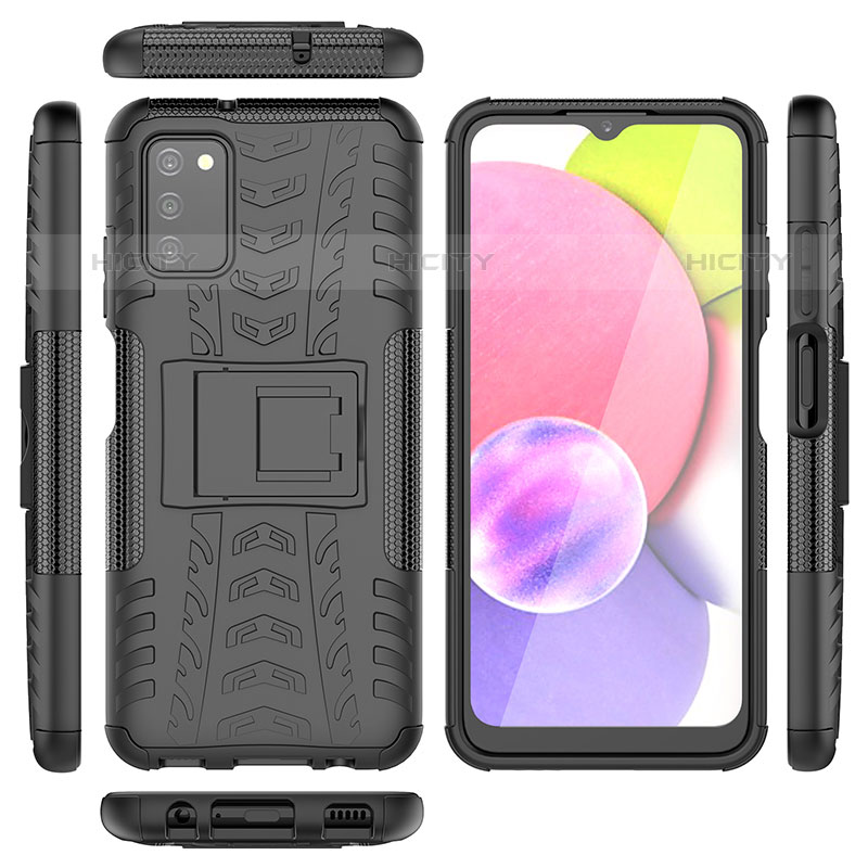 Custodia Silicone e Plastica Opaca Cover con Supporto JX5 per Samsung Galaxy M02s