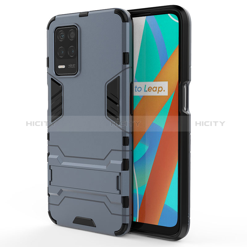 Custodia Silicone e Plastica Opaca Cover con Supporto KC1 per Realme 8s 5G