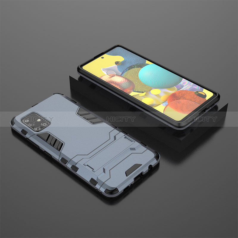 Custodia Silicone e Plastica Opaca Cover con Supporto KC1 per Samsung Galaxy A51 5G