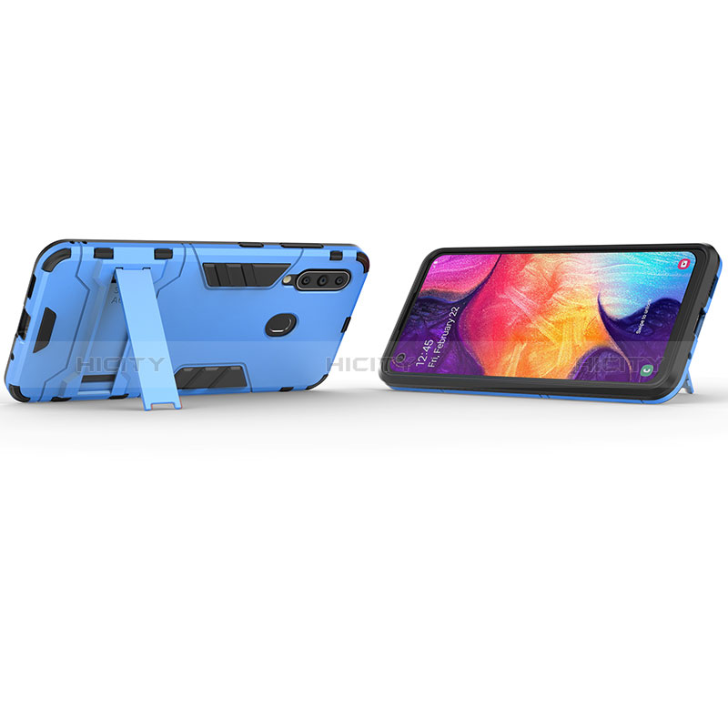 Custodia Silicone e Plastica Opaca Cover con Supporto KC1 per Samsung Galaxy A60