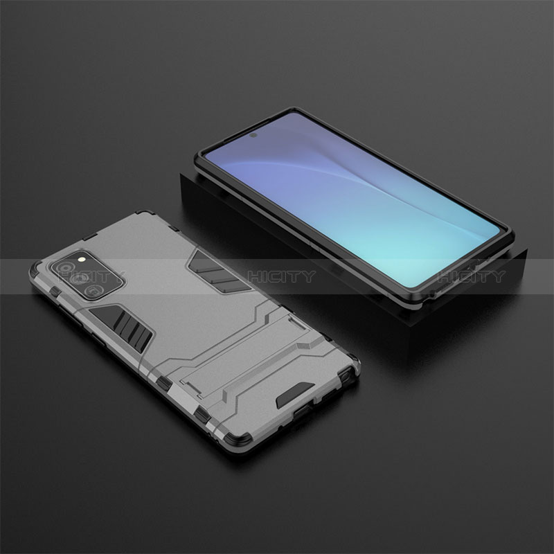 Custodia Silicone e Plastica Opaca Cover con Supporto KC1 per Samsung Galaxy Note 20 5G