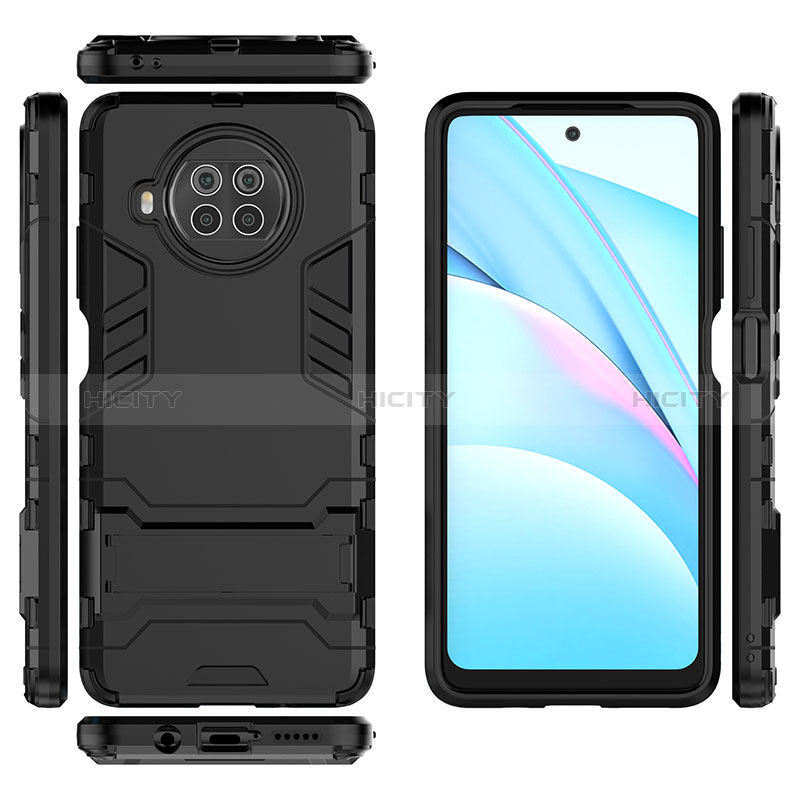 Custodia Silicone e Plastica Opaca Cover con Supporto KC1 per Xiaomi Mi 10i 5G