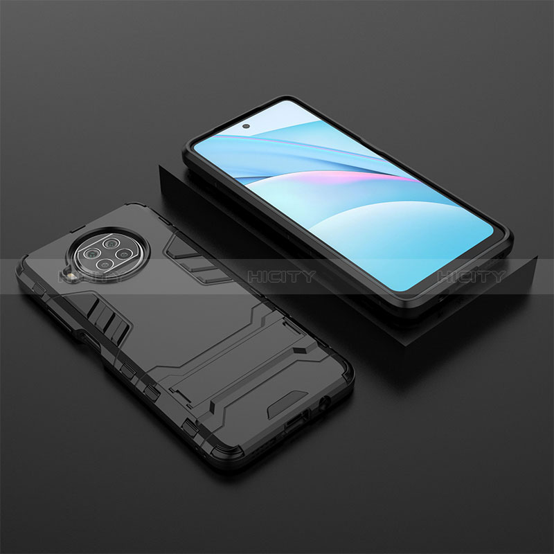 Custodia Silicone e Plastica Opaca Cover con Supporto KC1 per Xiaomi Mi 10i 5G