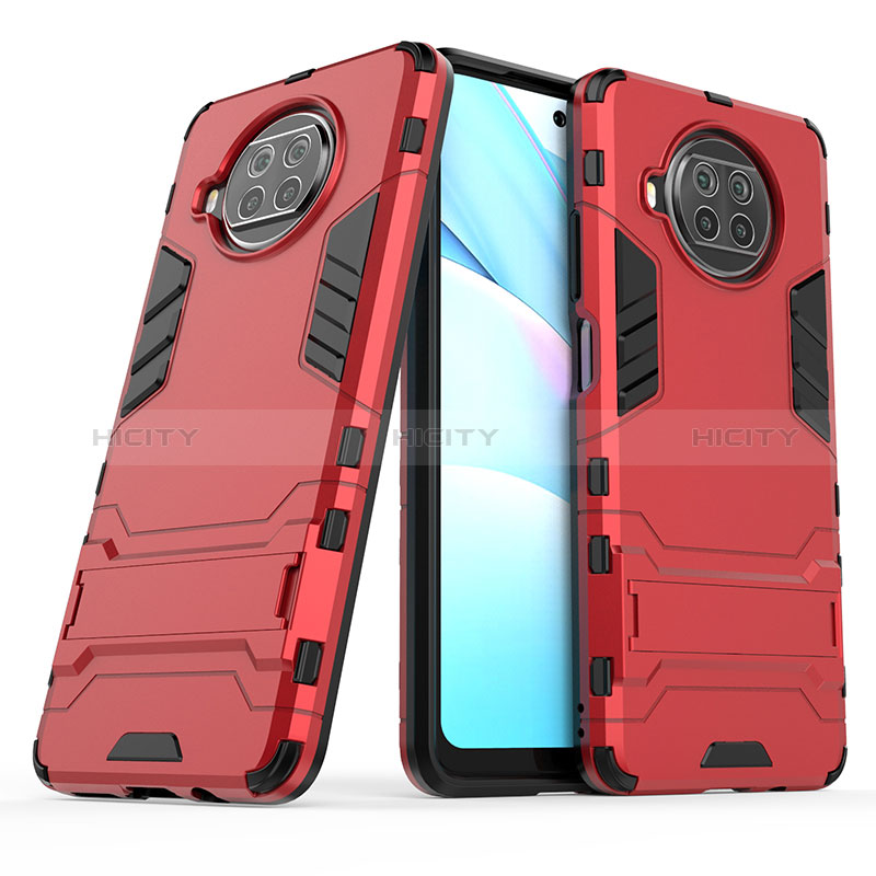 Custodia Silicone e Plastica Opaca Cover con Supporto KC1 per Xiaomi Mi 10i 5G