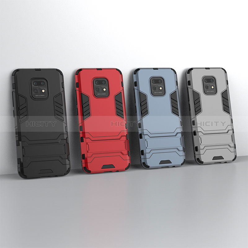 Custodia Silicone e Plastica Opaca Cover con Supporto KC1 per Xiaomi Redmi 10X 5G