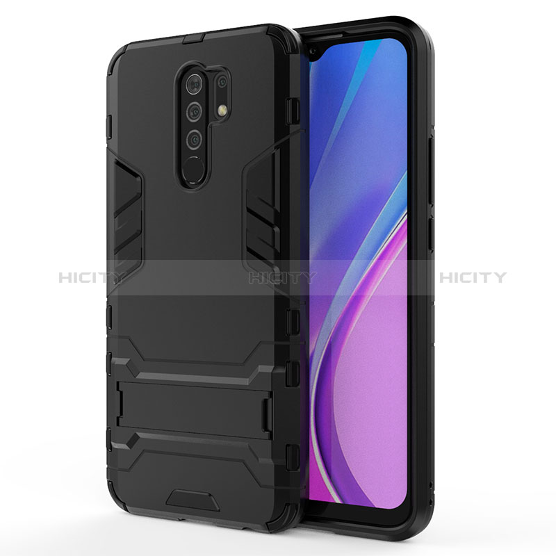 Custodia Silicone e Plastica Opaca Cover con Supporto KC1 per Xiaomi Redmi 9