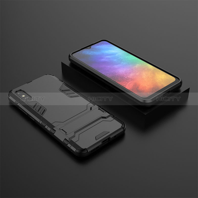 Custodia Silicone e Plastica Opaca Cover con Supporto KC1 per Xiaomi Redmi 9AT