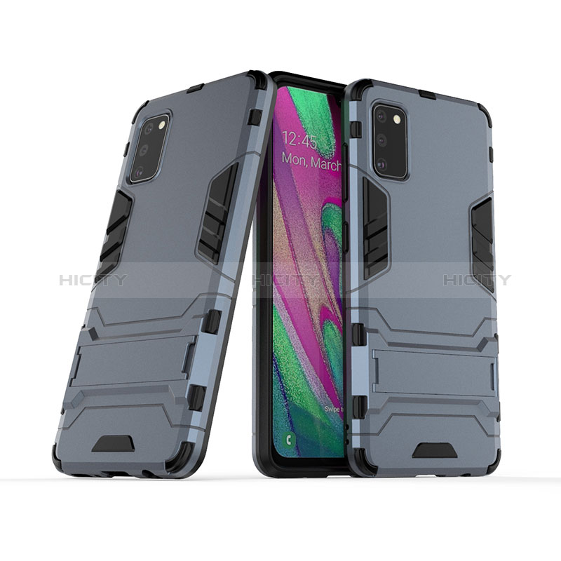 Custodia Silicone e Plastica Opaca Cover con Supporto KC2 per Samsung Galaxy A41