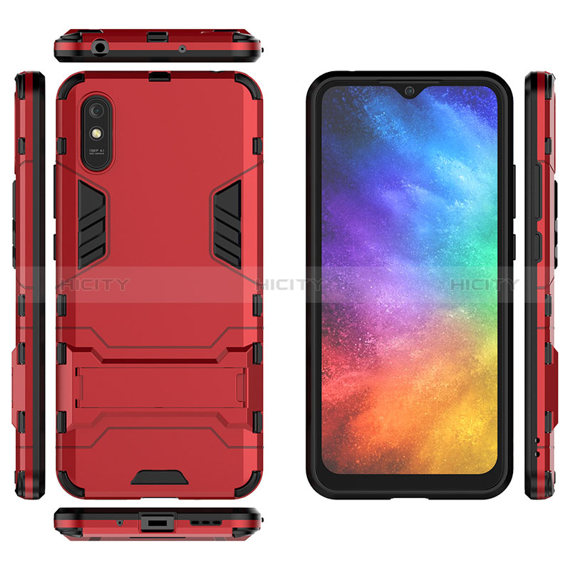 Custodia Silicone e Plastica Opaca Cover con Supporto KC2 per Xiaomi Redmi 9AT