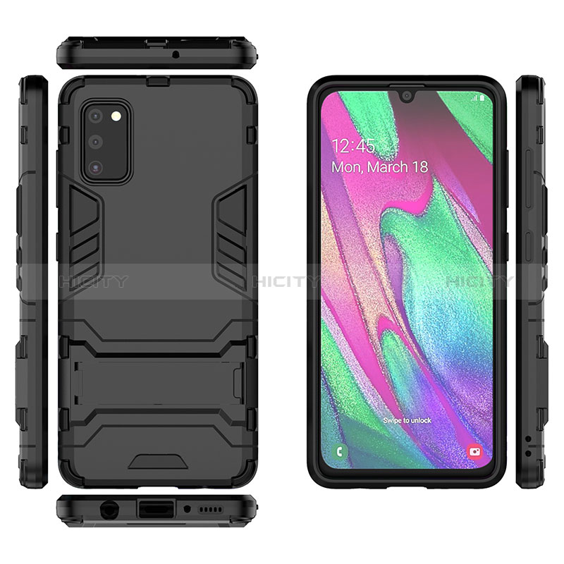 Custodia Silicone e Plastica Opaca Cover con Supporto KC3 per Samsung Galaxy A41