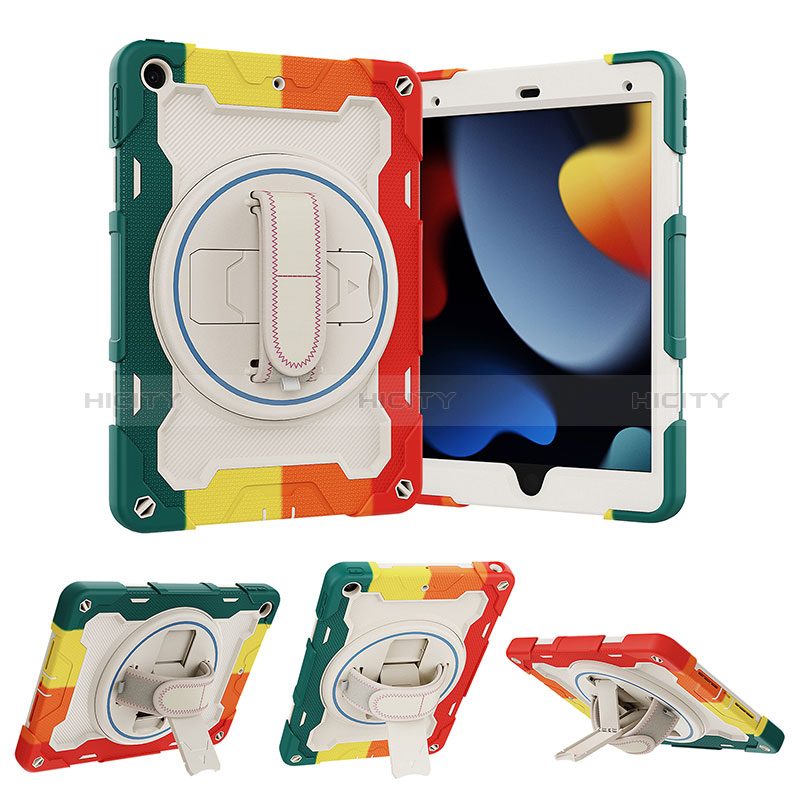 Custodia Silicone e Plastica Opaca Cover con Supporto L01 per Apple iPad 10.2 (2019)