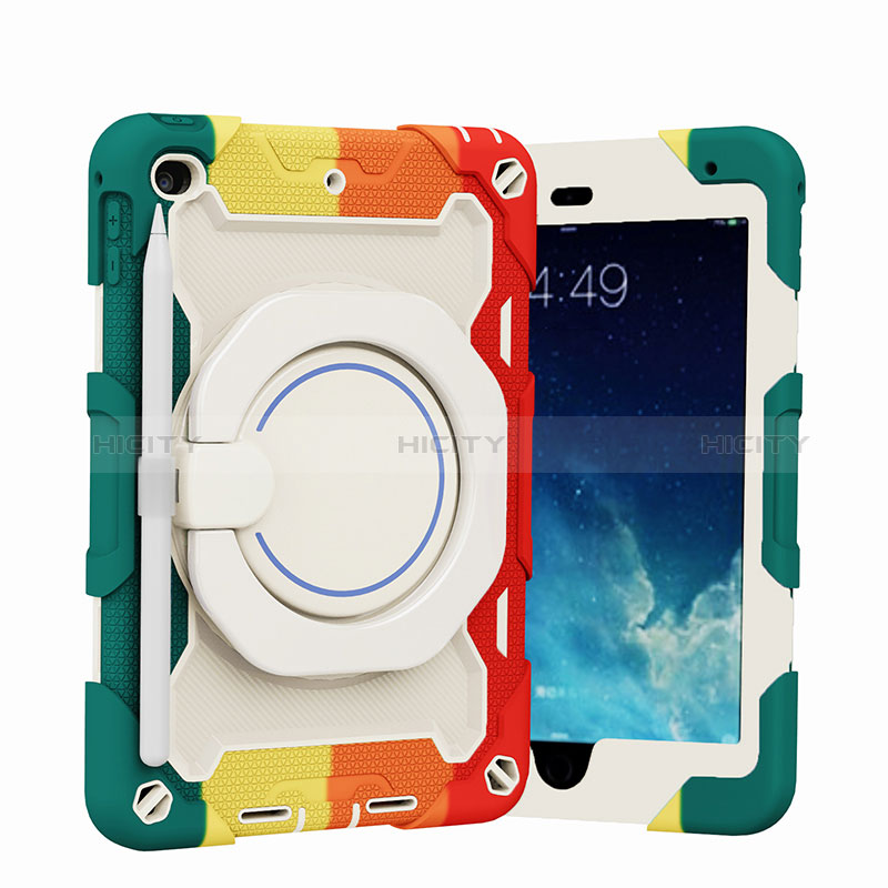 Custodia Silicone e Plastica Opaca Cover con Supporto L02 per Apple iPad Mini 4