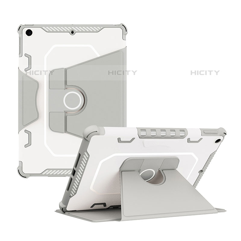 Custodia Silicone e Plastica Opaca Cover con Supporto L04 per Apple iPad 10.2 (2020)