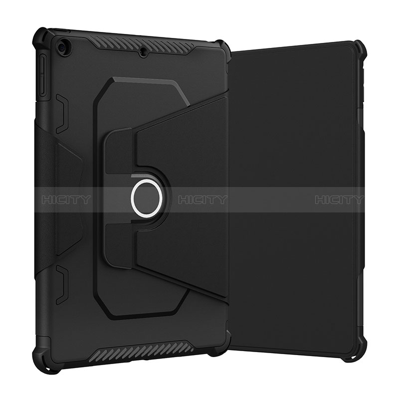 Custodia Silicone e Plastica Opaca Cover con Supporto L04 per Apple iPad 10.2 (2021)