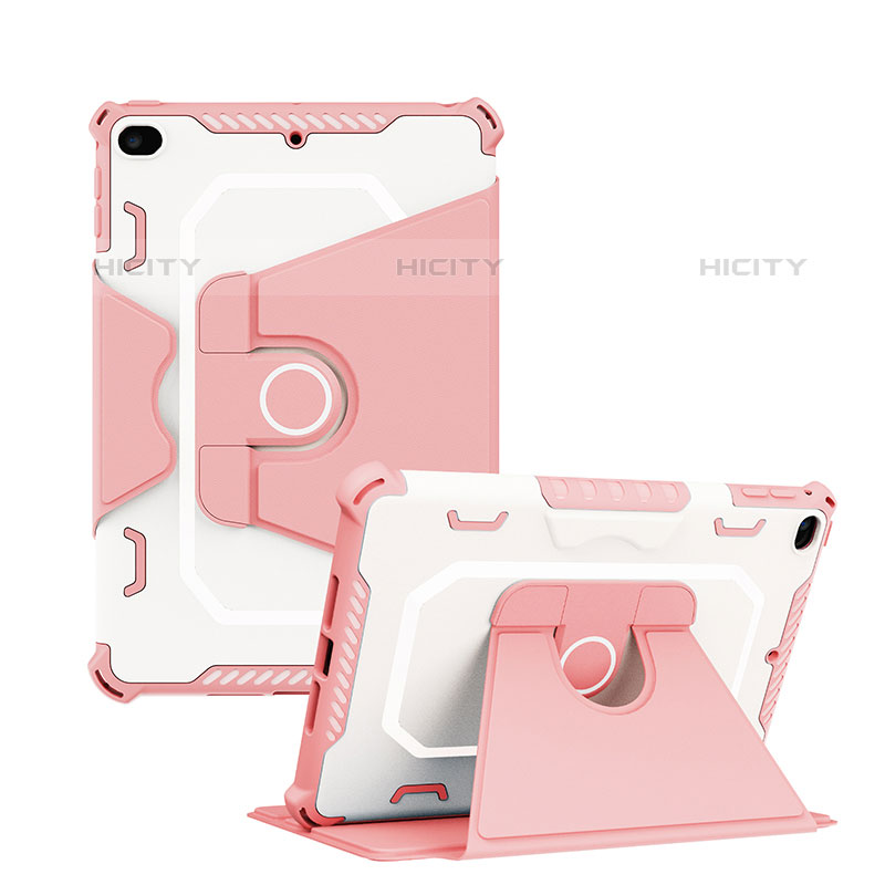 Custodia Silicone e Plastica Opaca Cover con Supporto L04 per Apple iPad Mini 5 (2019) Rosa