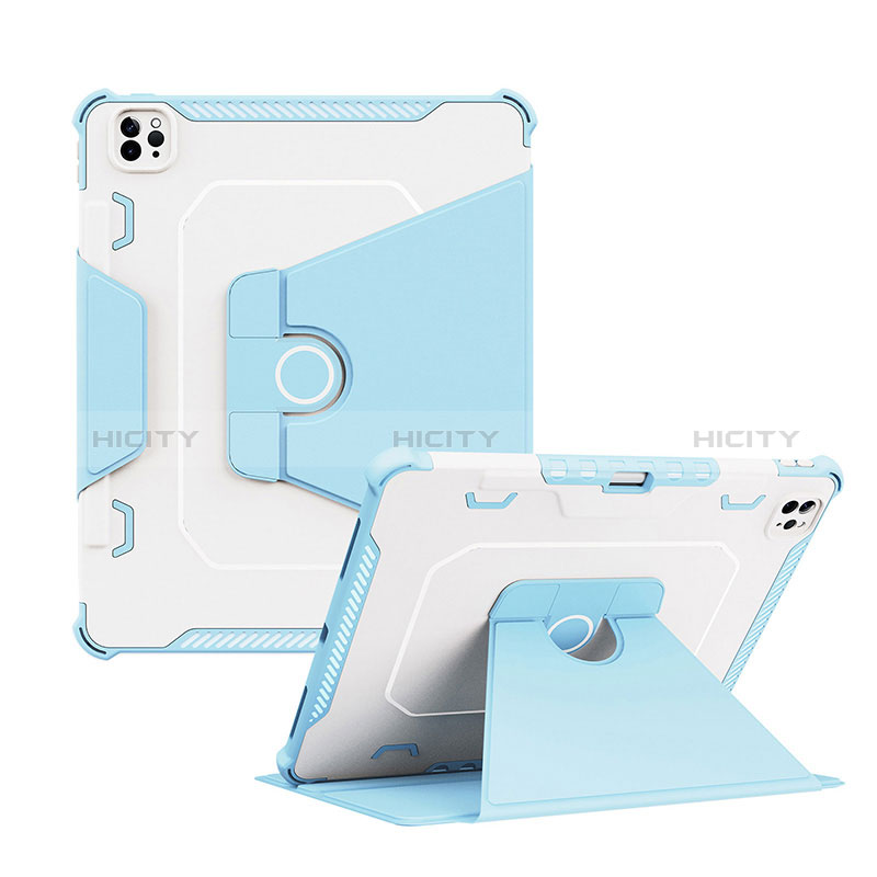 Custodia Silicone e Plastica Opaca Cover con Supporto L04 per Apple iPad Pro 12.9 (2021)