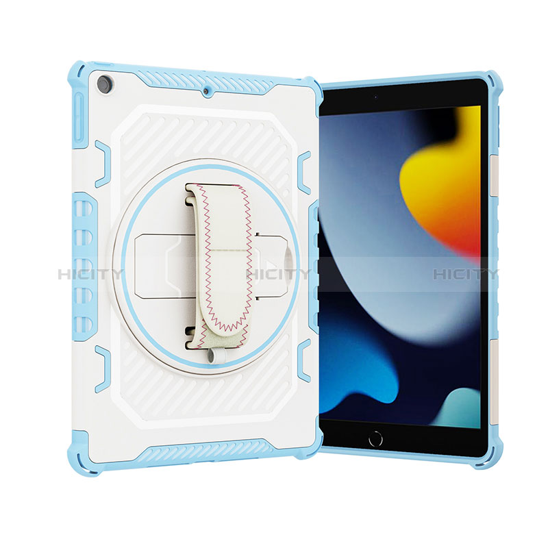 Custodia Silicone e Plastica Opaca Cover con Supporto L06 per Apple iPad 10.2 (2019)