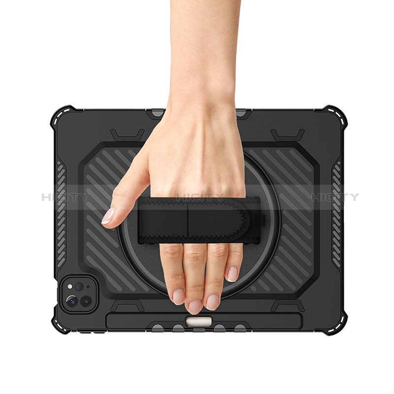 Custodia Silicone e Plastica Opaca Cover con Supporto L06 per Apple iPad Pro 11 (2022)