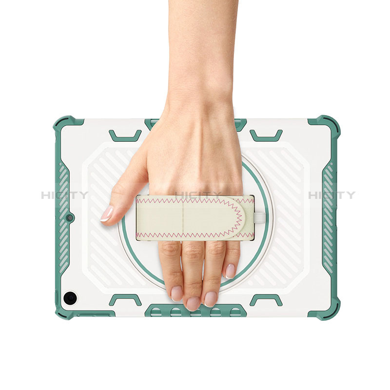 Custodia Silicone e Plastica Opaca Cover con Supporto L07 per Apple iPad 10.2 (2019)