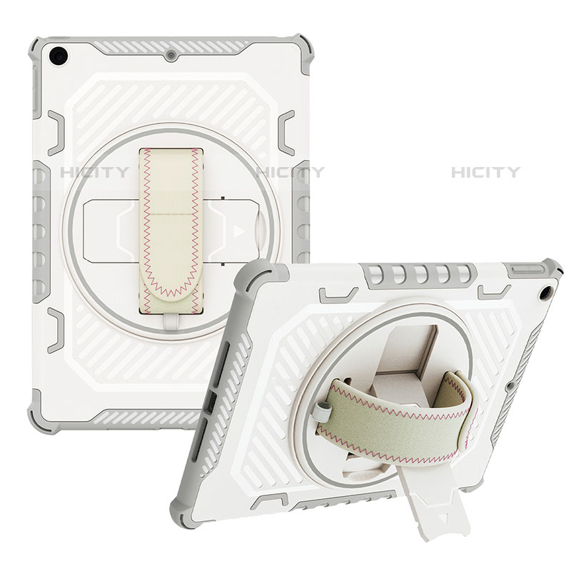 Custodia Silicone e Plastica Opaca Cover con Supporto L07 per Apple iPad 10.2 (2020)